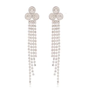 Women's Indo Western Teardrop Shaped Party Wear Ethnic Stud Earrings for Women
