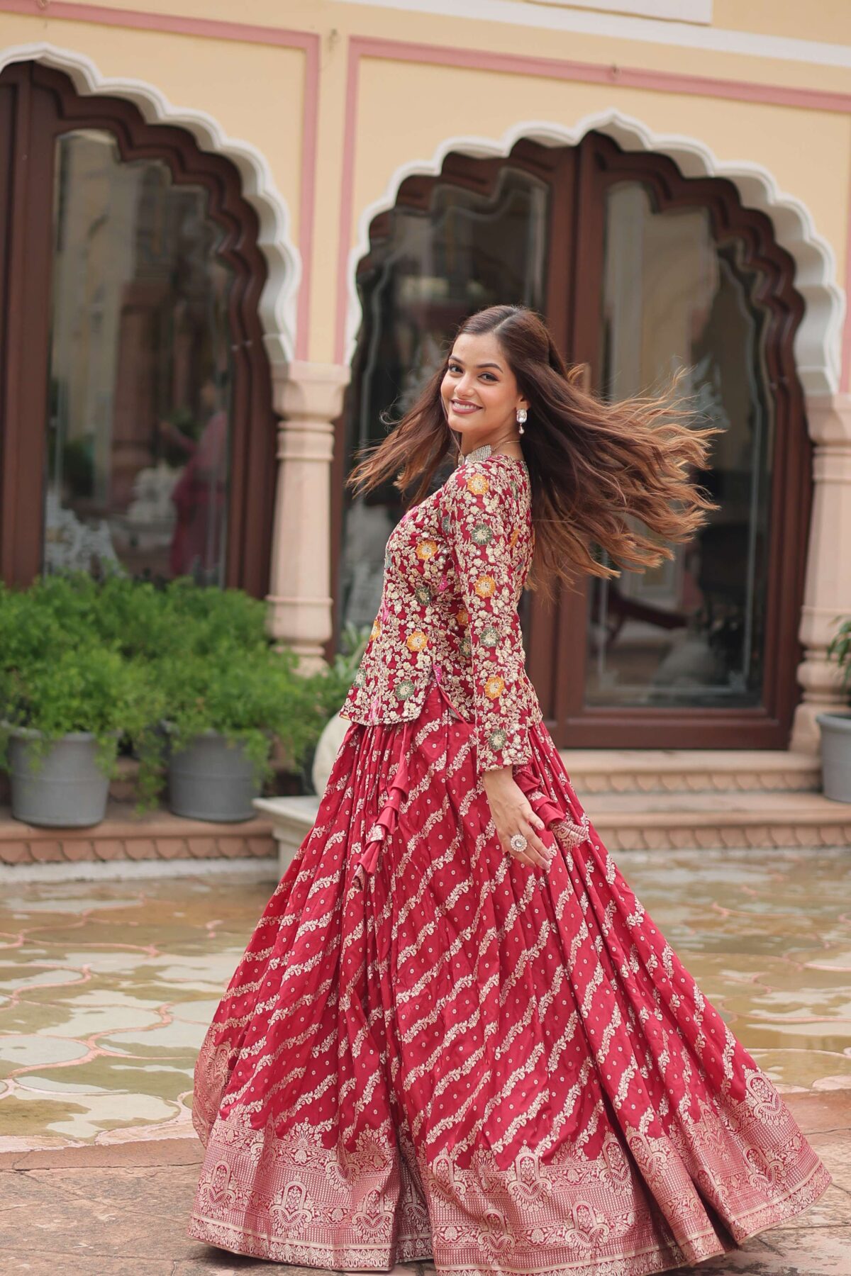 Premium Sequins Embroidered Ready-To-Wear Co-ord Set - Image 4