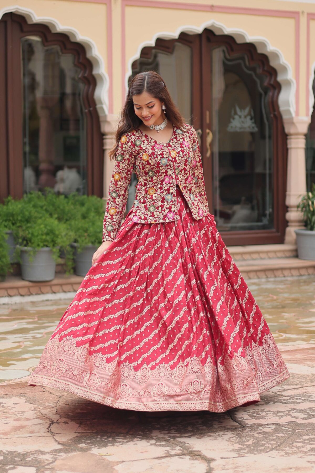 Premium Sequins Embroidered Ready-To-Wear Co-ord Set - Image 5