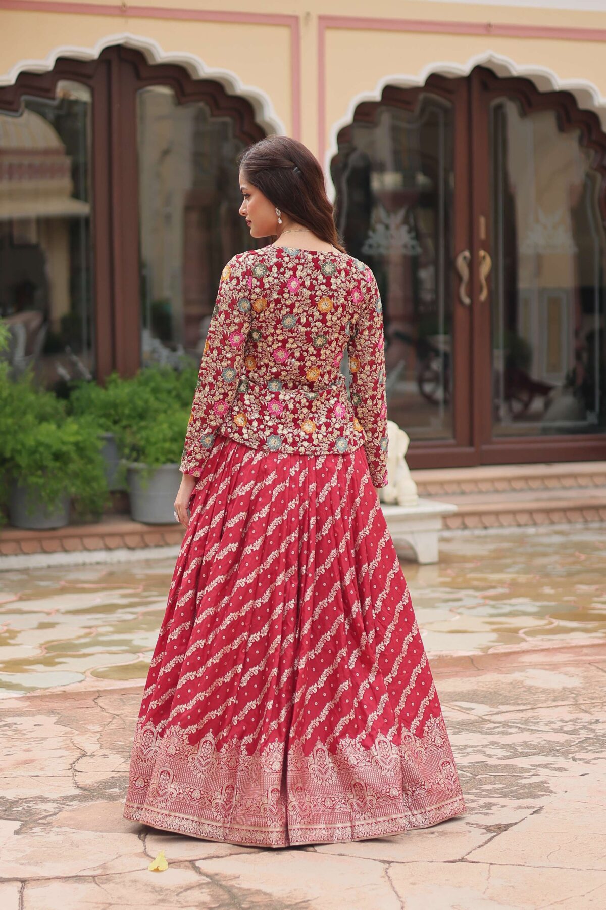 Premium Sequins Embroidered Ready-To-Wear Co-ord Set - Image 6