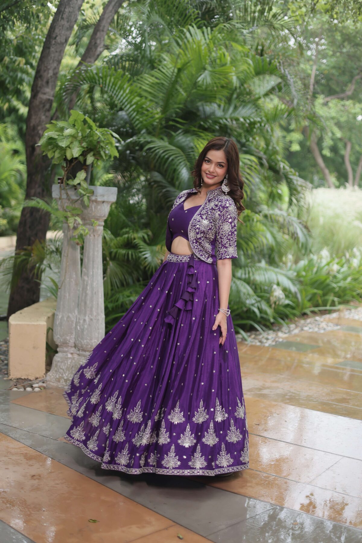 Premium Ready-made Lehenga Choli Co-ord Set with Koti - Image 7