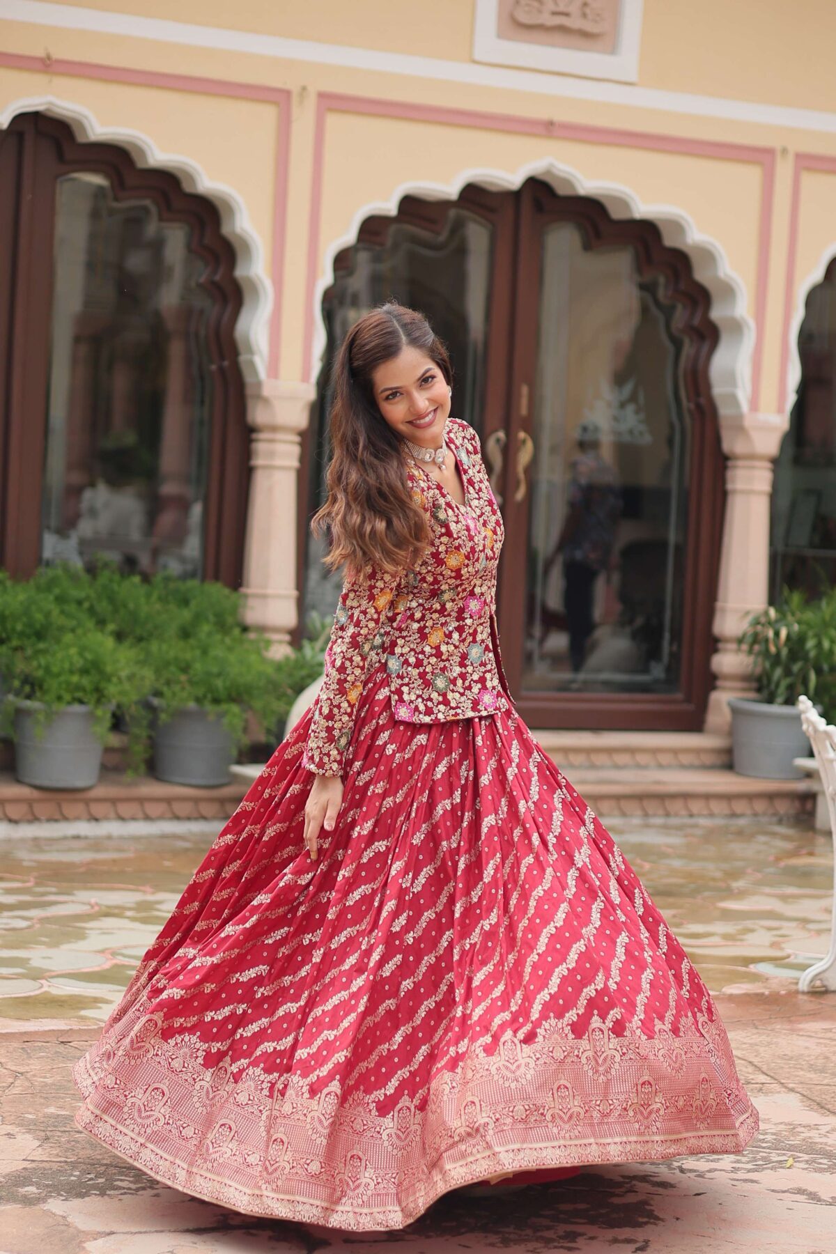 Premium Sequins Embroidered Ready-To-Wear Co-ord Set - Image 8
